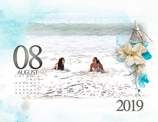 Calendar 2019 August