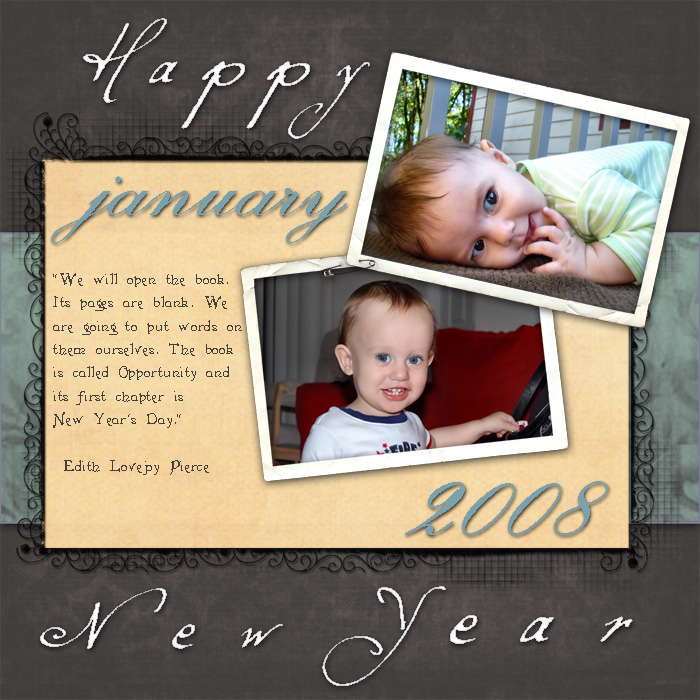 Calendar - January Layout