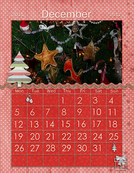 calendar page dec 2011