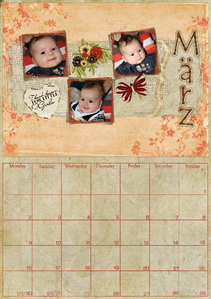 Calendar Page March - Emma (version 1)