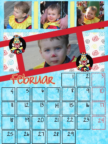 Calendarpage February