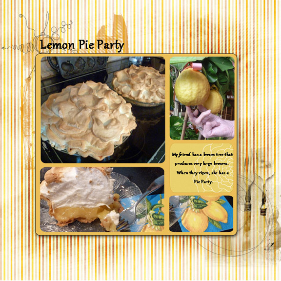 Camera Corner Challenge - Lemon Pie Party