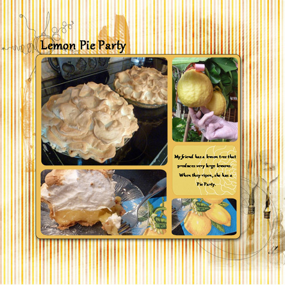 Camera Corner Challenge - Lemon Pie Party
