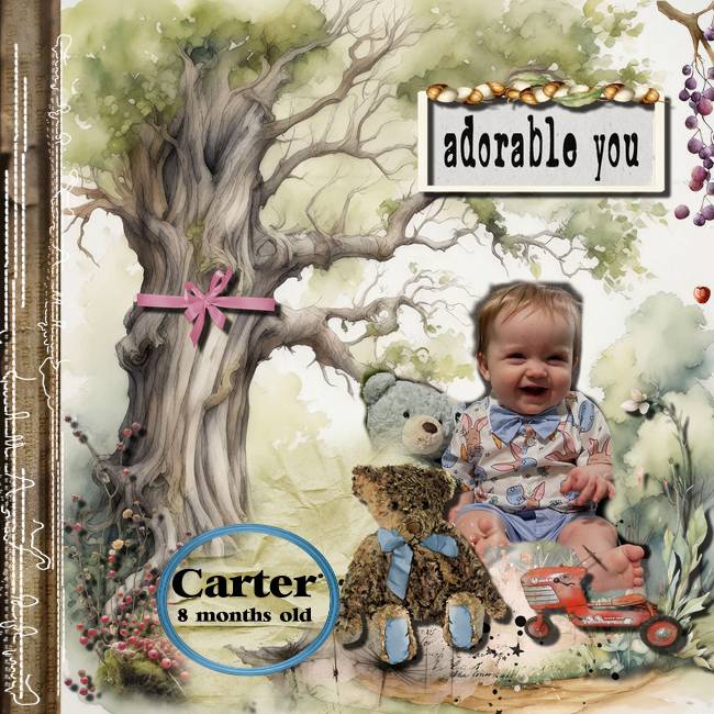 Carter is 8 months old