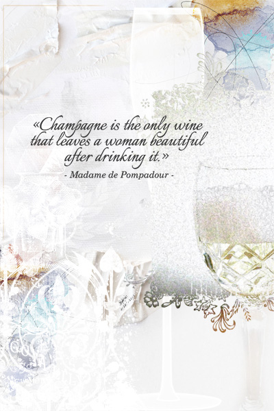 Champagne quote card