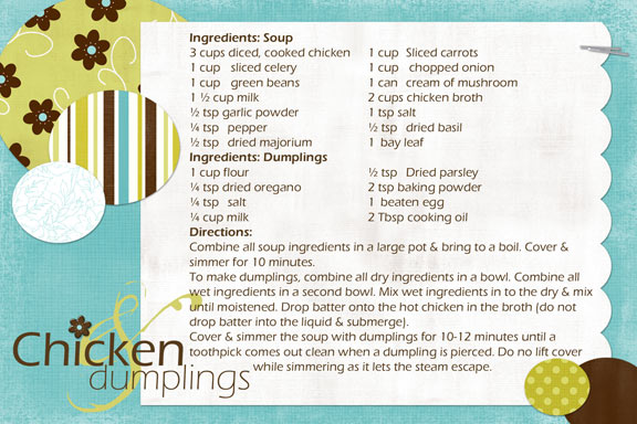Chicken & Dumplings Recipe