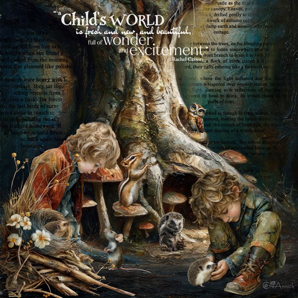 "Child's world is fresh and beautiful, full of wonder"