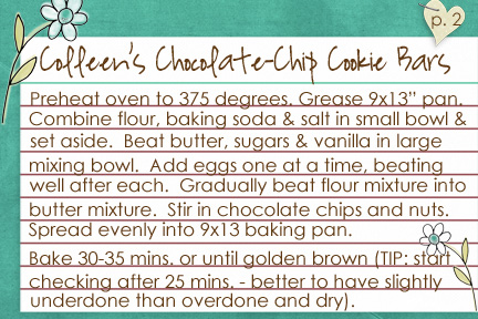 Chocolate Chip Bar Recipe