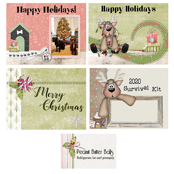 Christmas Cards 2020 Oscraps Digital Scrapbooking and Artist Community