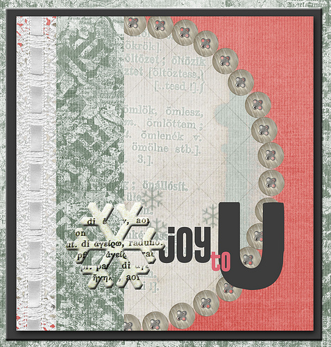 Christmas joy to you Digital card Amy Teets charade kit