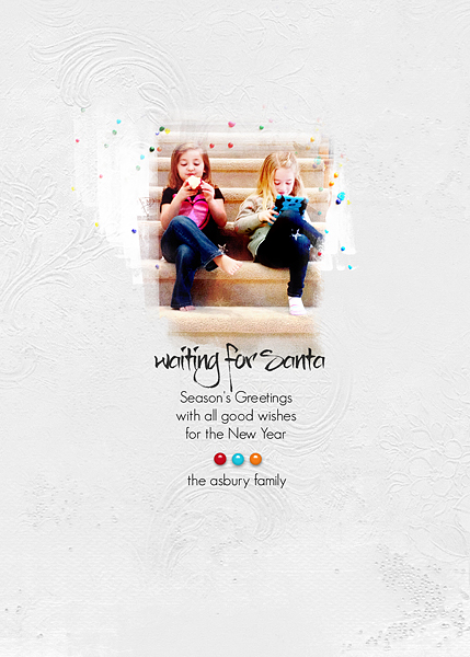 ChristmasCard. Waiting for Santa.