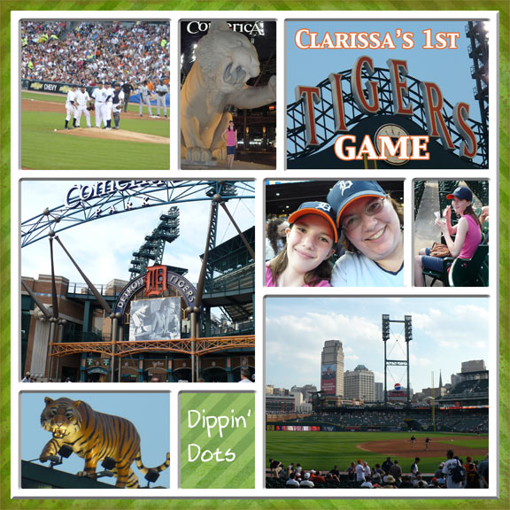 Clarissa's 1st Tigers Game