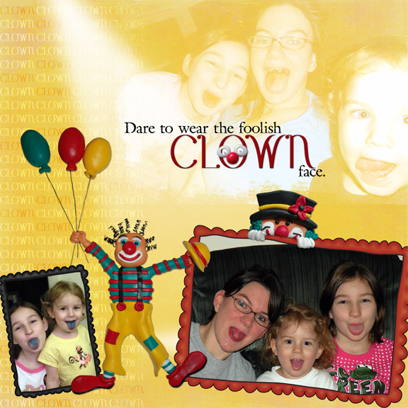 Clown Face - Kim DeSmet Challenge