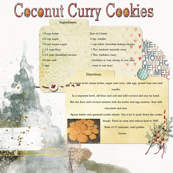 Coconut Curry Cookies