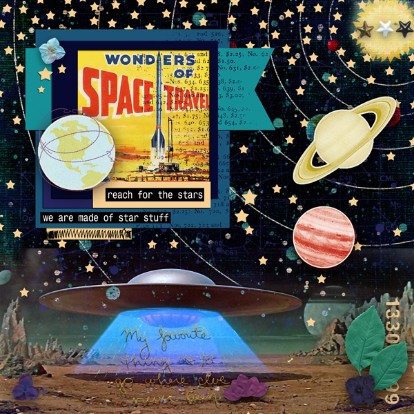 Crafty Button Creative Challenge October 2020 - Space Travel