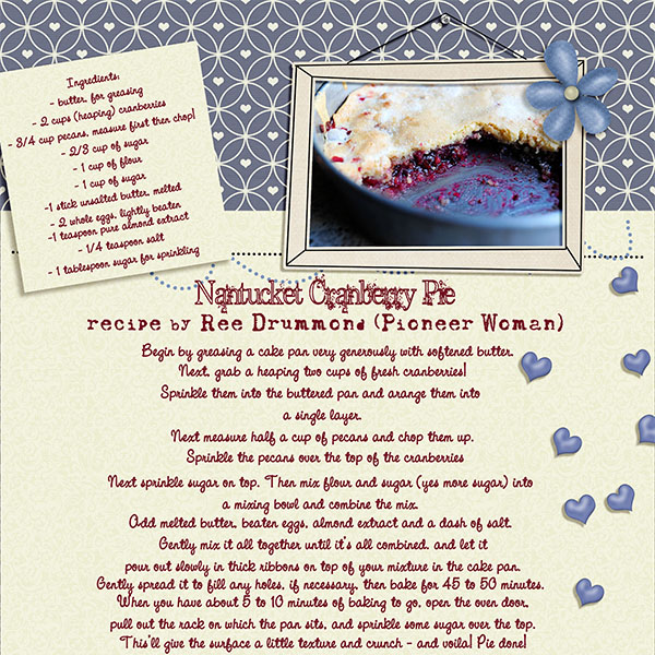 Cranberry Pie recipe