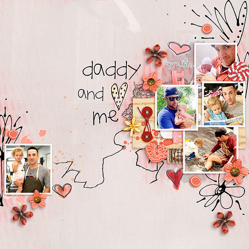 Daddy and Me-Day 1 Scraplift Challenge