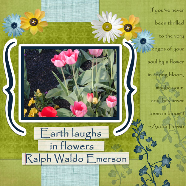 Danielle Young designs Recipe challenge/flowers for the soul