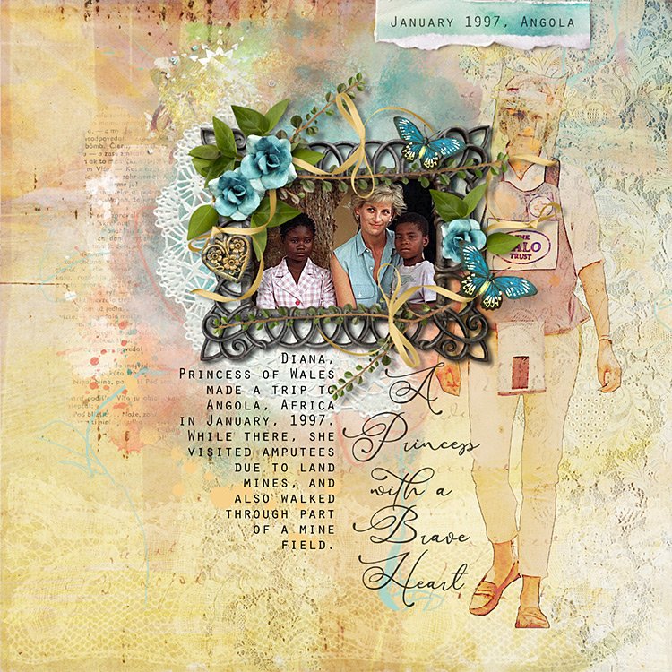 Day 12- Layout Re-Do - Princess with a Brave Heart