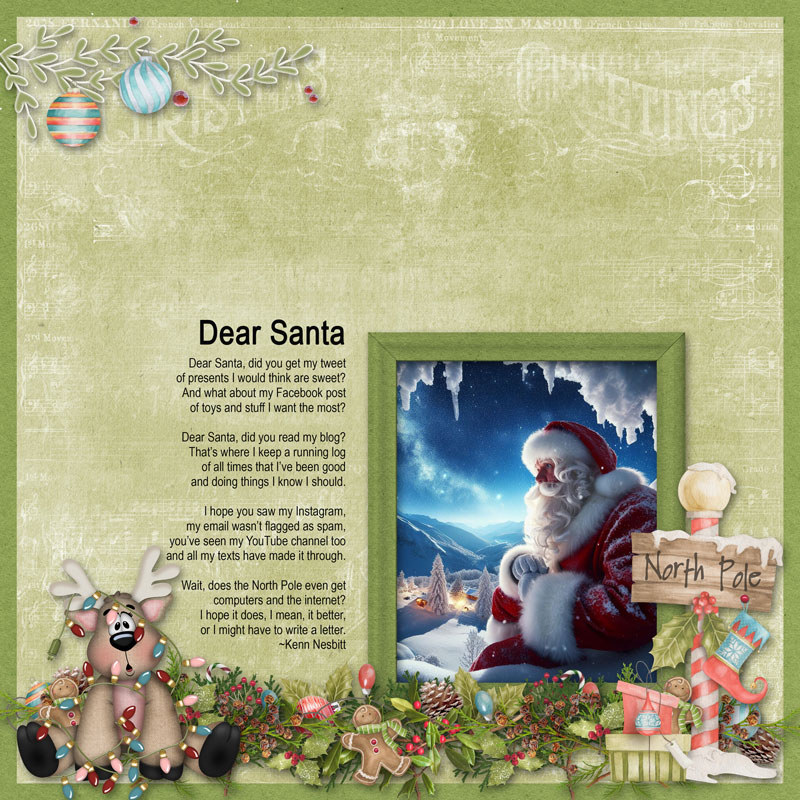 Day 3 Dear Santa Border