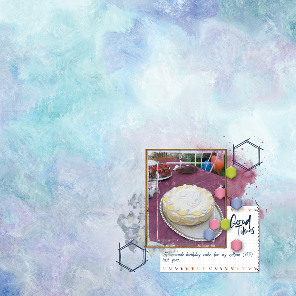DAY 3 - White Space CHALLENGE - Birtday cake