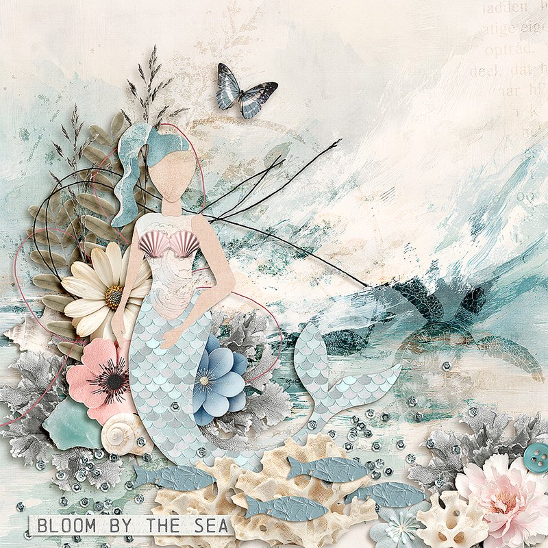 Day 6 - Art Doll Dress Up Challenge - Bloom By The Sea