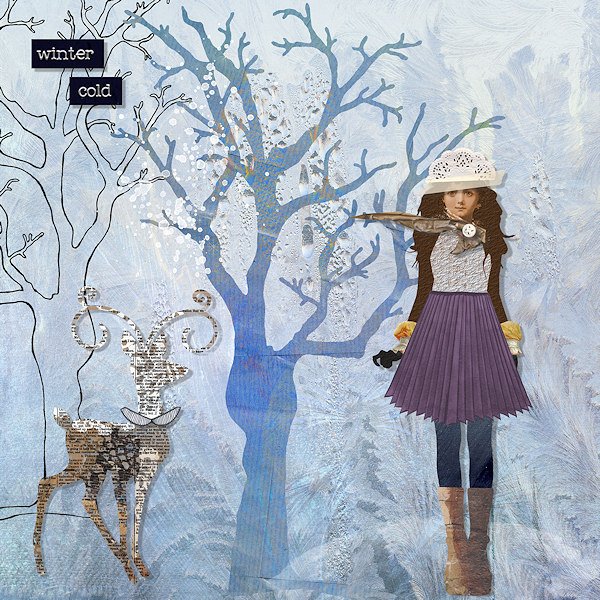 Day 6 Out with her Reindeer