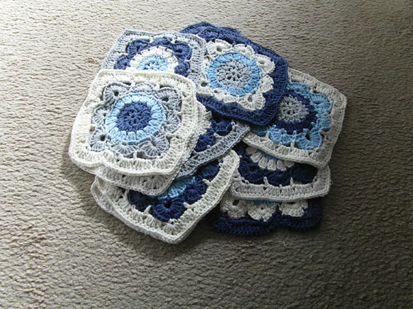 day 7 - crochet squares