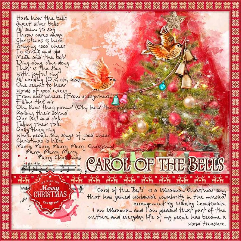 What are the lyrics to 'Carol of the Bells', and what are its