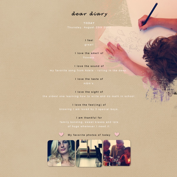 Dear diary | aug 25