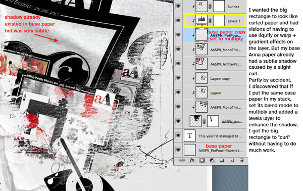 "Digiscrapping Stash" Process Note