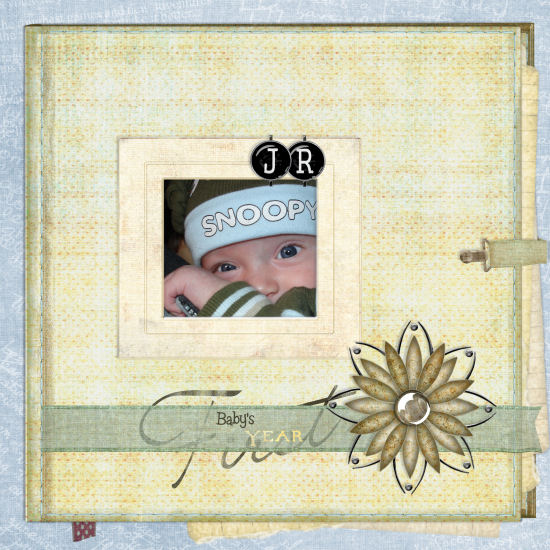 digital baby album cover