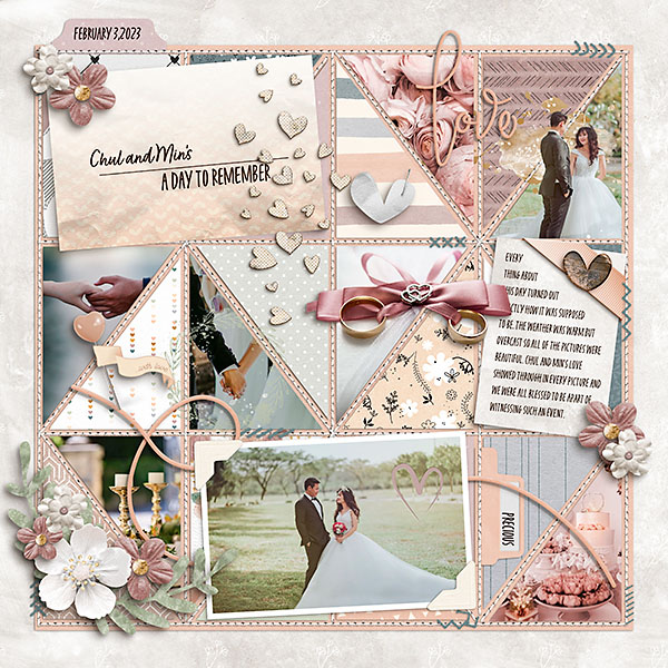 Wedding Scrapbook Layouts