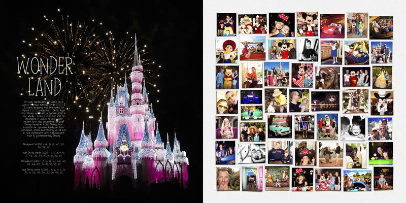 Disney (50 photos - double page)