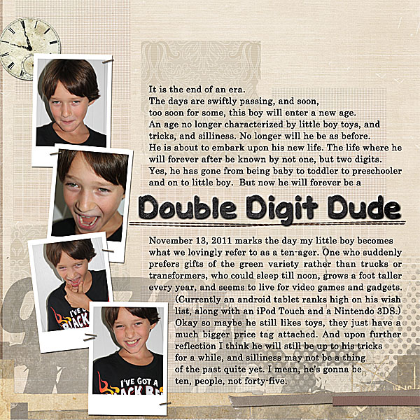 Double Digit Dude - left side