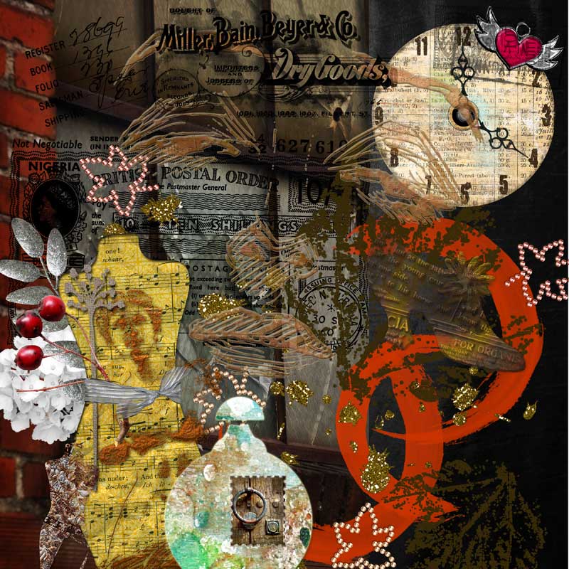 Dress maker collage