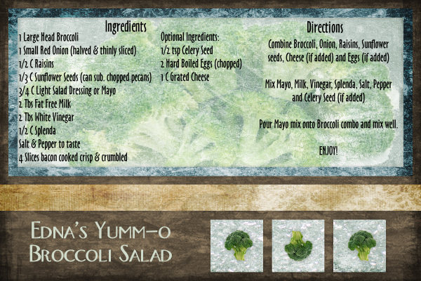 Edna's Yumm-O Broccoli Salad