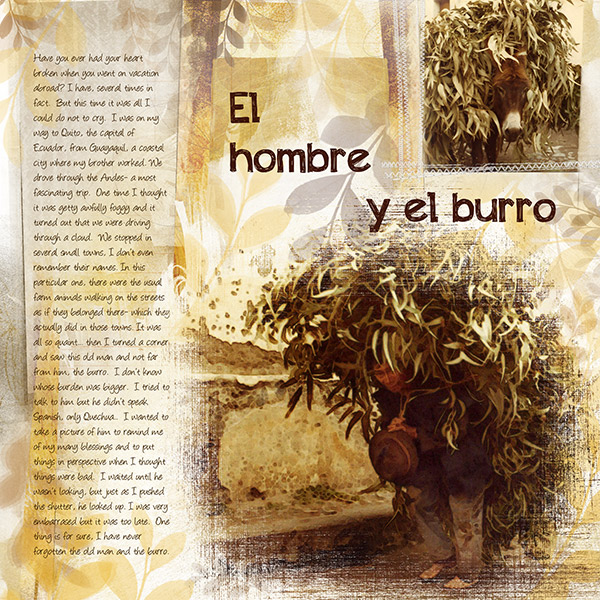 El hombre y el burro