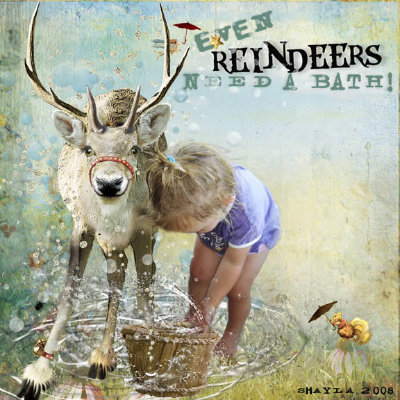 EVEN REINDEERS NEED A BATH