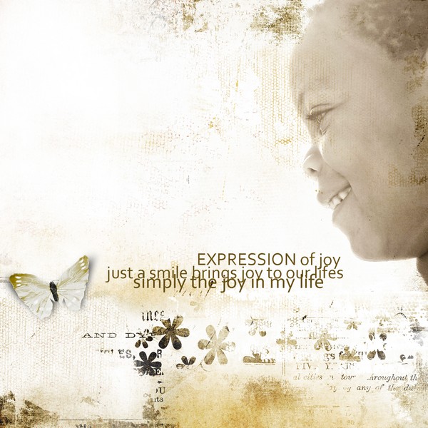 Expression of joy