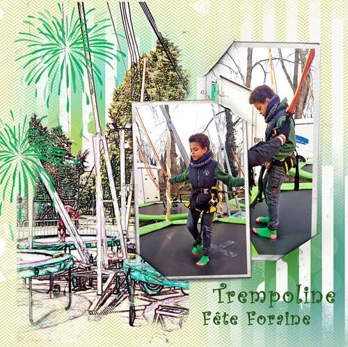 Fête foraine trempoline