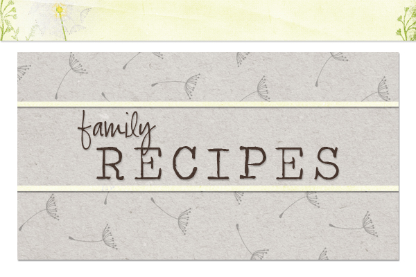 Family Recipes: Title Page