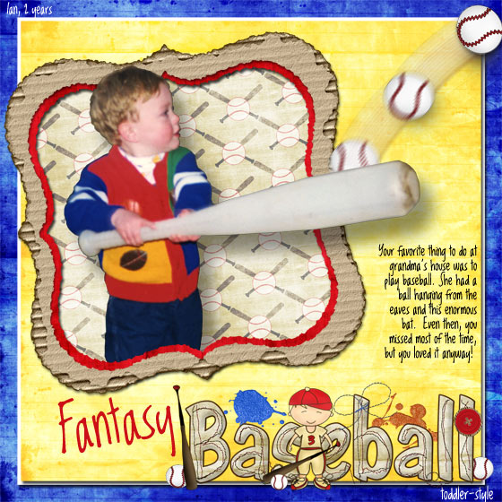 Fantasy Baseball - Toddler Style