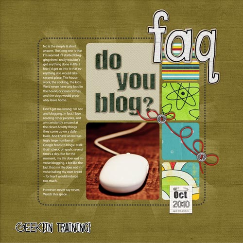 FAQ - Do you Blog?