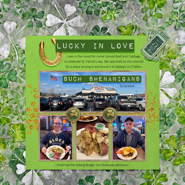 Featuring "Lucky, Lucky, Lucky" by Vicki Stegall Designs