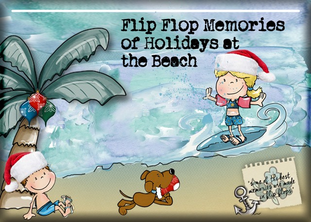 Flip Flop Memories of Holidays at the Beach