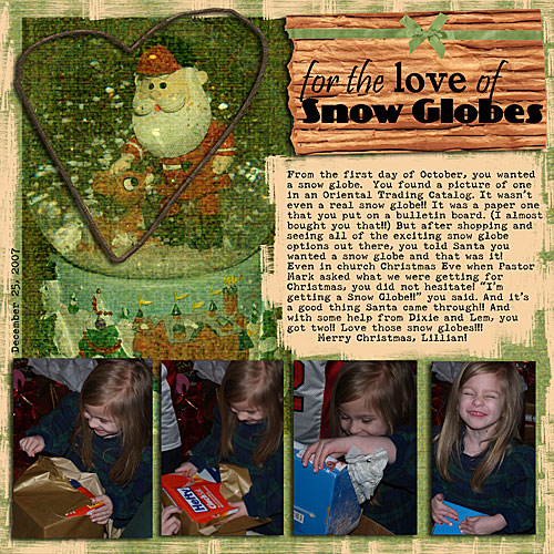 for the love of snow globes