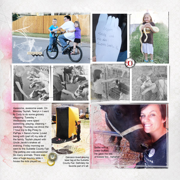FotoInspired Project Life 2014. Week 30. Page 1.