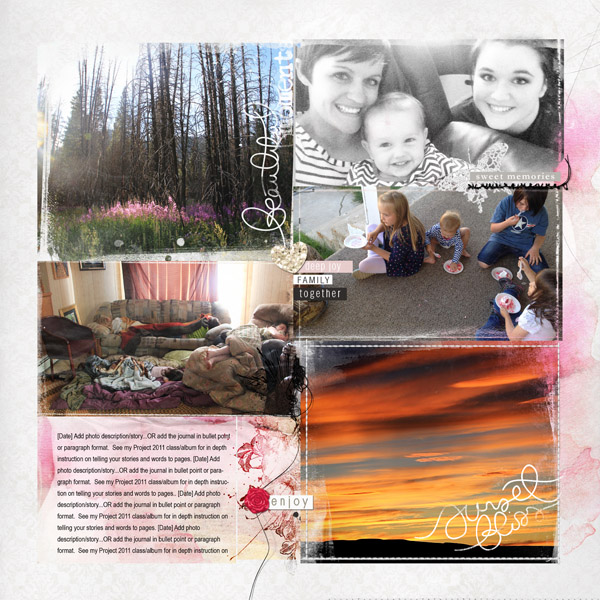 FotoInspired Project Life 2014. Week 30. Page 4.