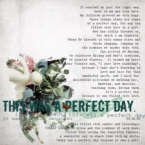 Friday Challenge Perfect Day